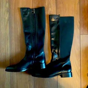 Aquatalia Tall Black Riding Boot